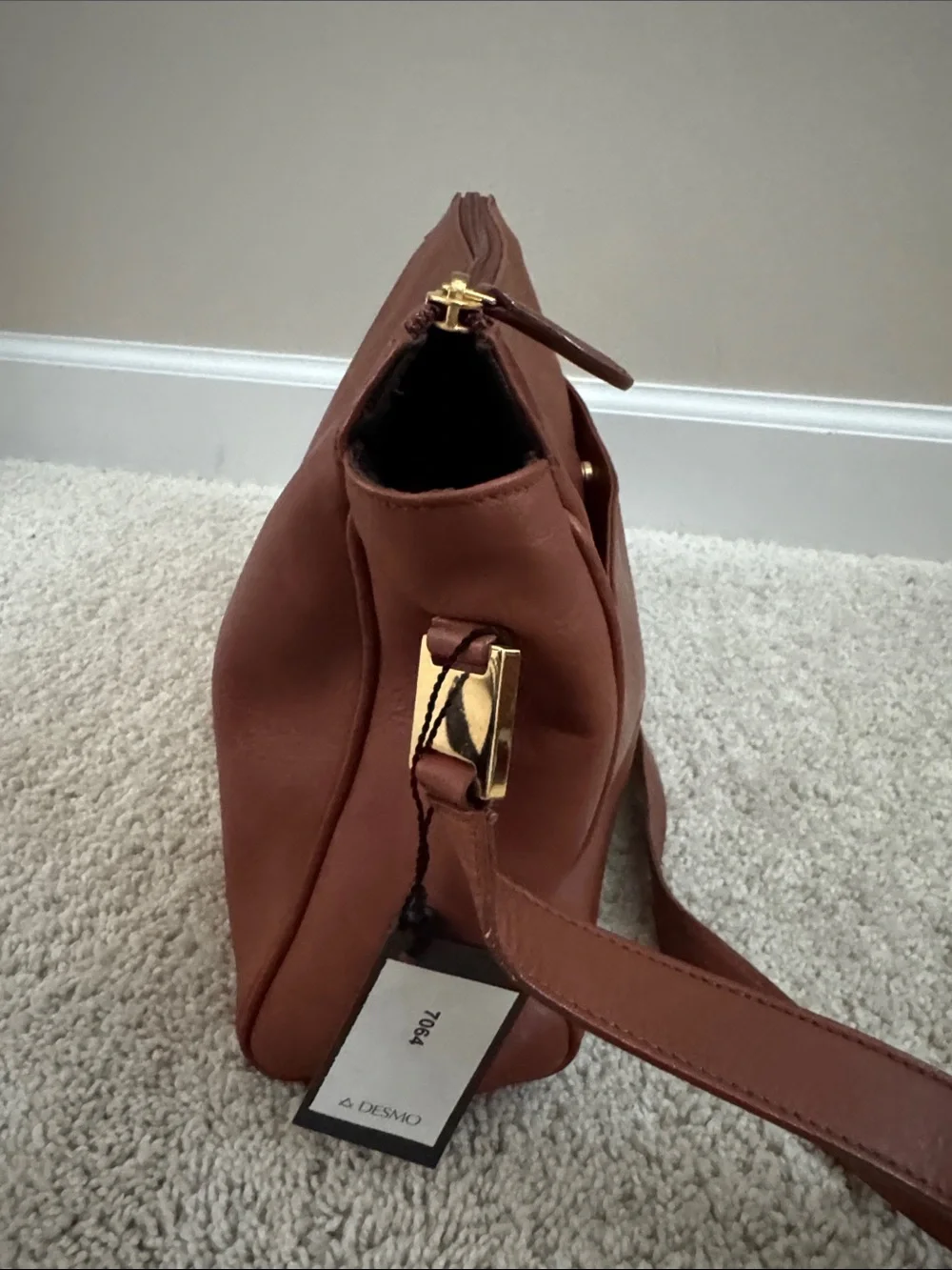 Desmo leather satchel - NWT